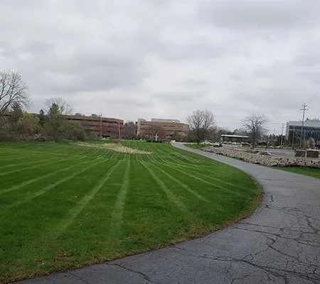 Expert lawn mowing service for year-round maintenance in Lansing, MI by VLC Vera Landscaping & Snow Removal