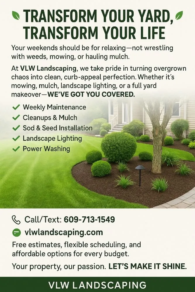 Local yard maintenance for homes across Manahawkin, NJ - VLW Landscaping