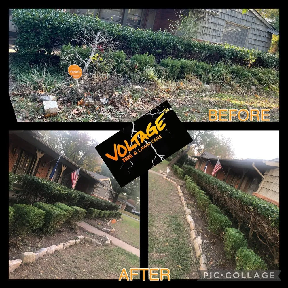 Reliable residential landscaping for residential properties in Wichita Falls, TX by Voltage Tree & Lawn