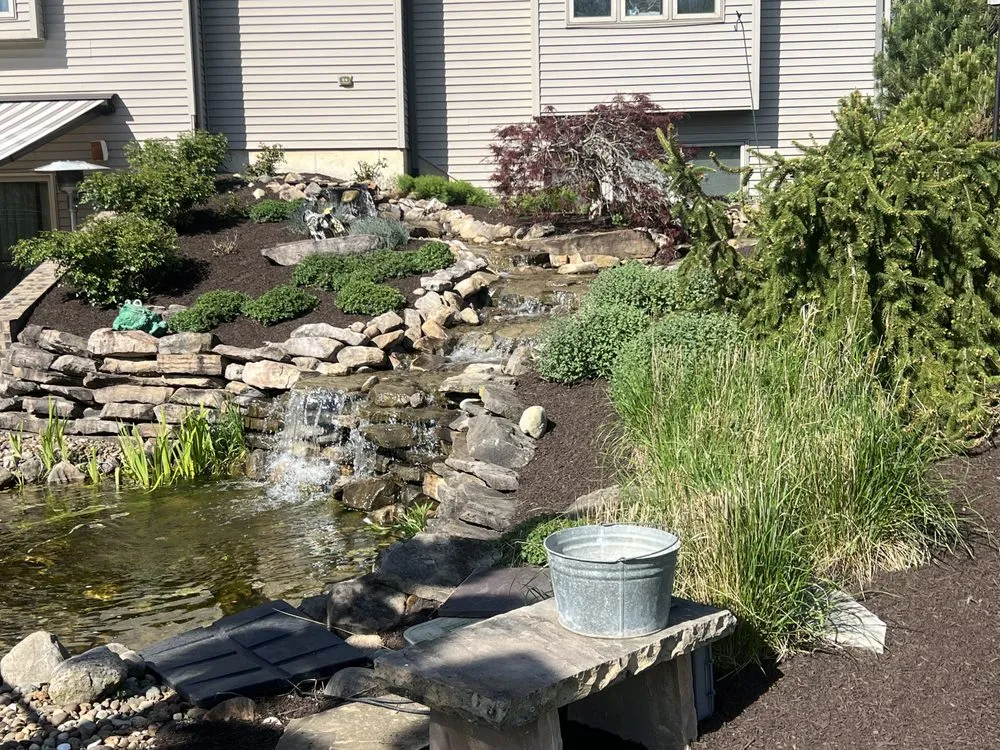 Custom landscape design for homes in Columbia City, IN by Vose & Sons Landscaping