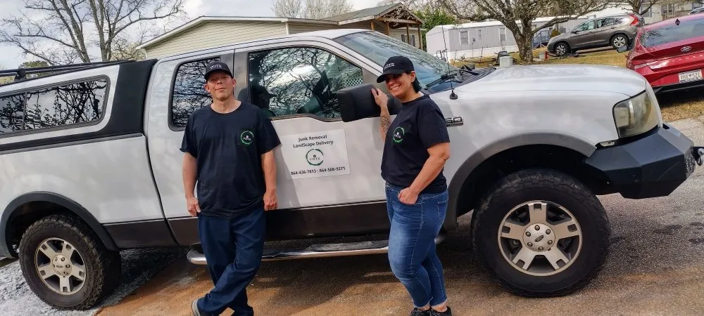 Local landscape installation in Piedmont, SC by VOTS Junk Removal & Landscape Delivery