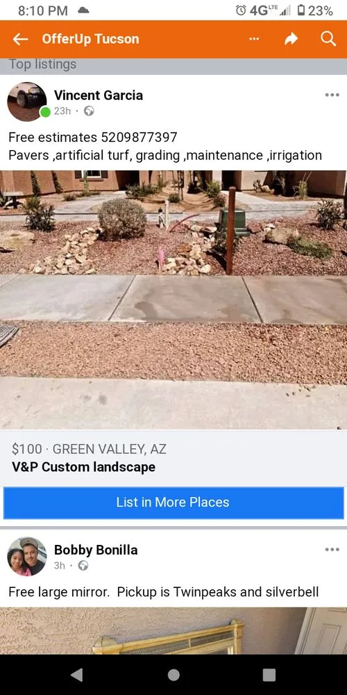 Top-rated residential landscaping for homes in Sahuarita, AZ by V&P Custom Landscape