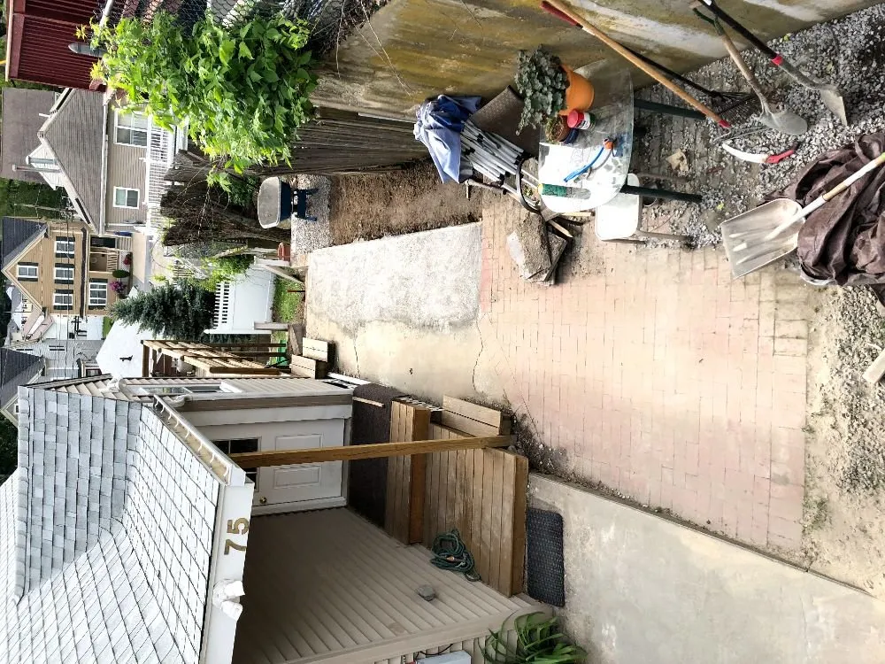 Custom landscape installation in Waltham, MA by V&S Landscaping