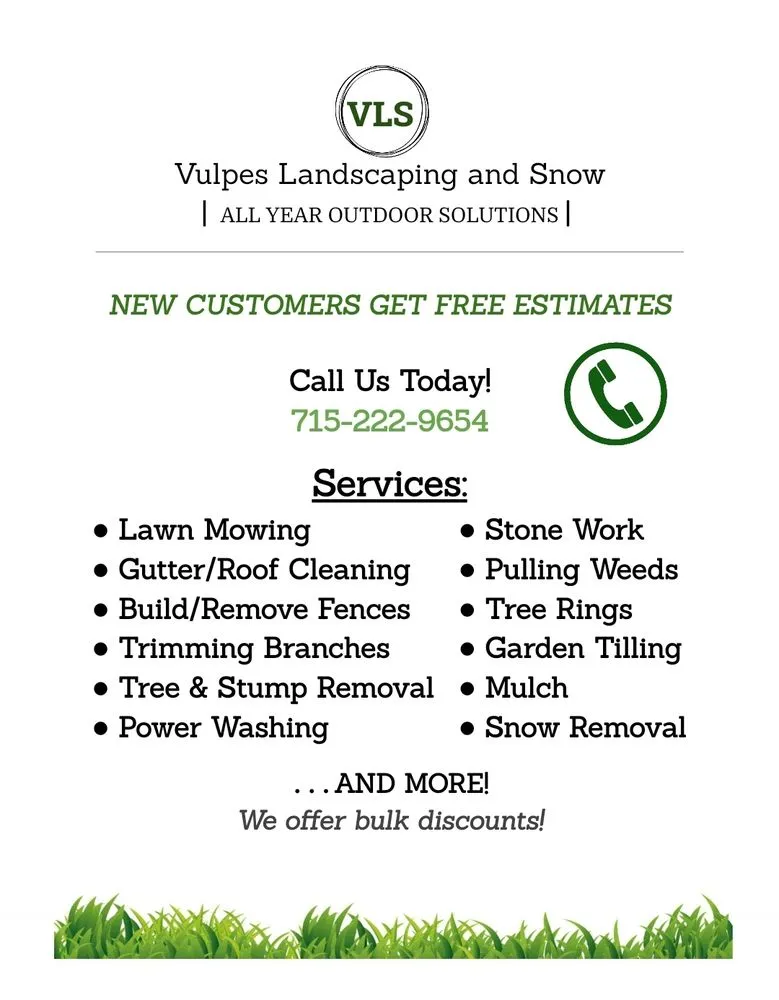 Local landscaping services in River Falls, WI - Vulpes Landscaping and Snow
