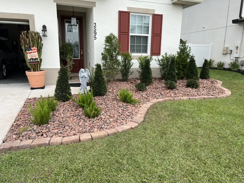 Affordable landscape installation in St Cloud, FL by Vv Lawn Care Services