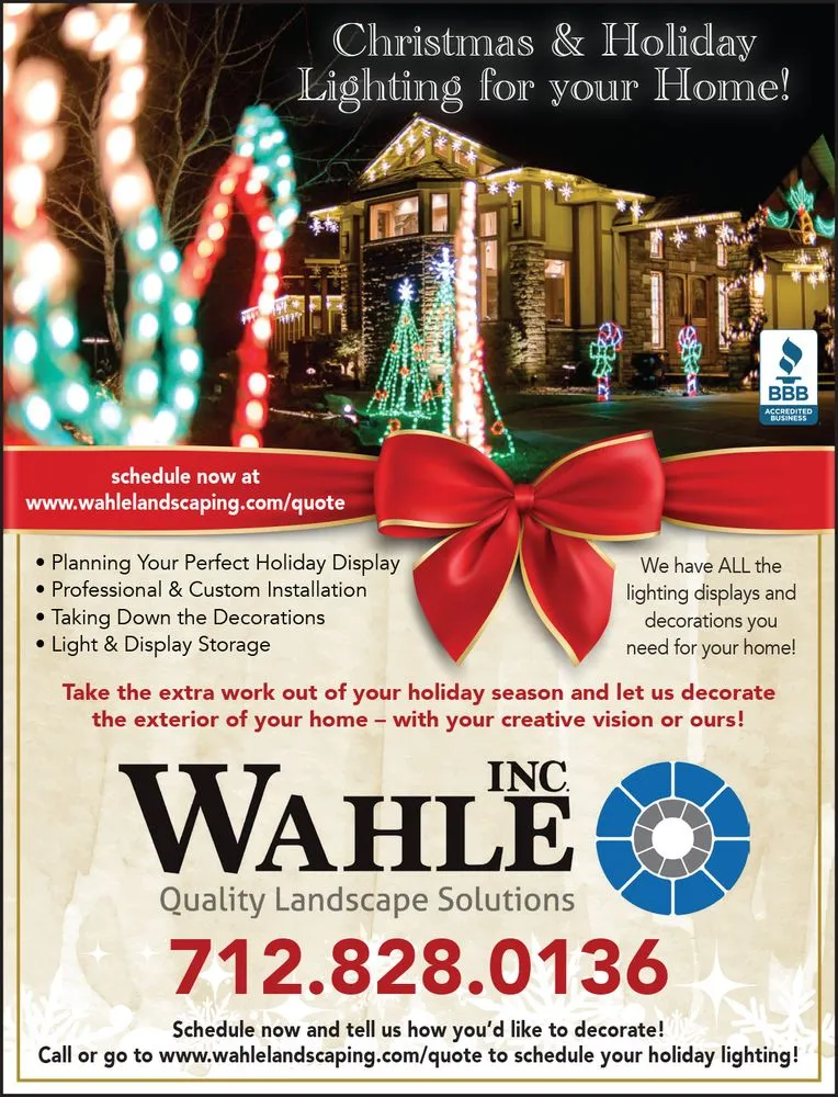 Professional outdoor landscaping experts serving Council Bluffs, IA - Wahle Landscaping