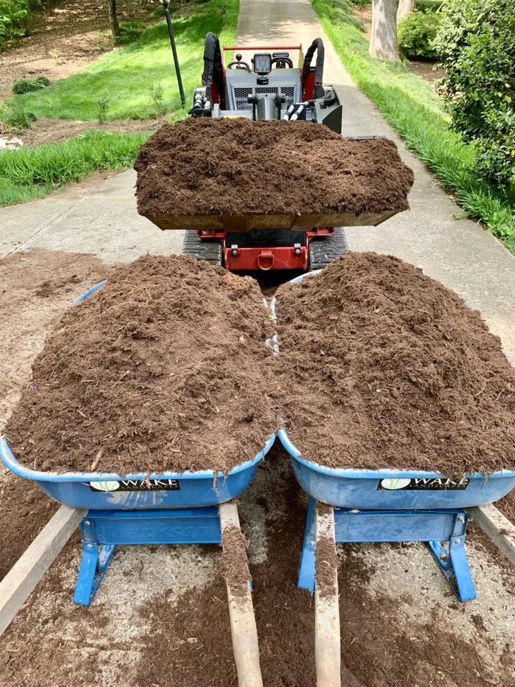 Professional yard maintenance for outdoor upgrades in Holly Springs, NC by Wake Landscapes