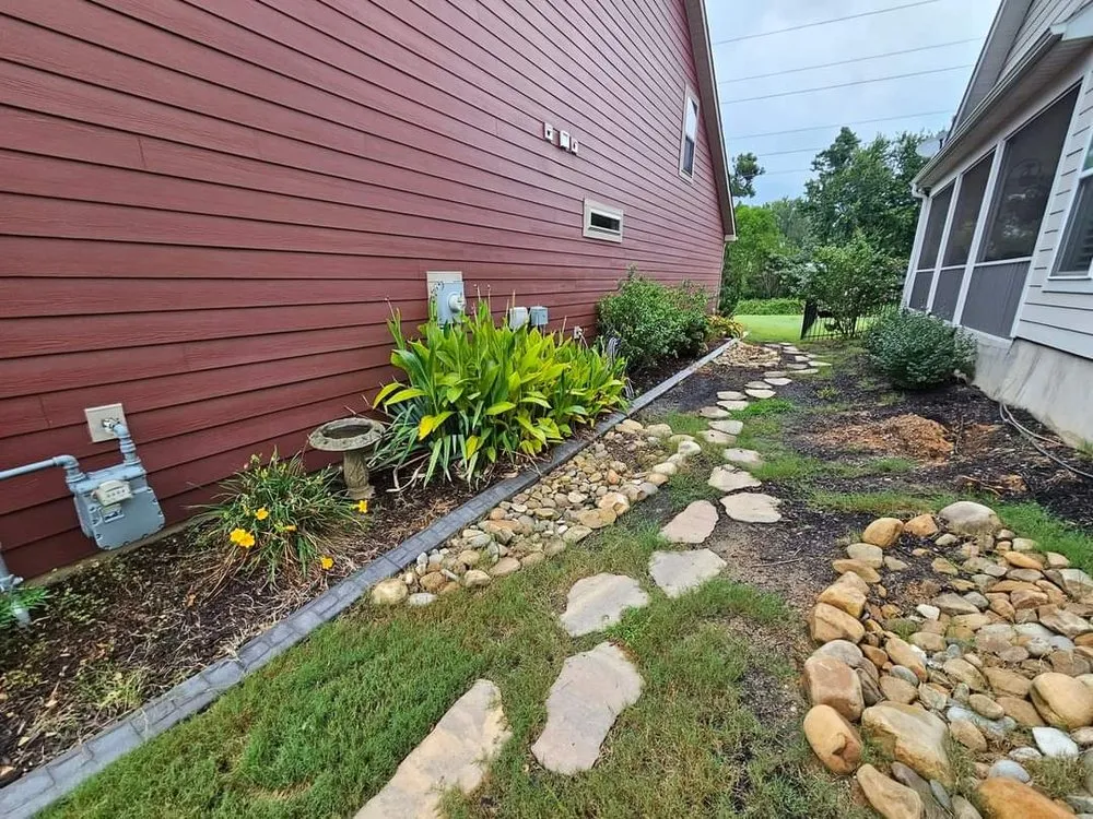 Custom outdoor landscaping for year-round maintenance across Moore, SC - Walk By Faith
