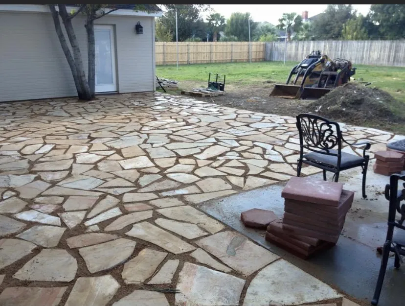 Custom garden landscaping in Fort Worth, TX by Walker Lawn & Sprinkler