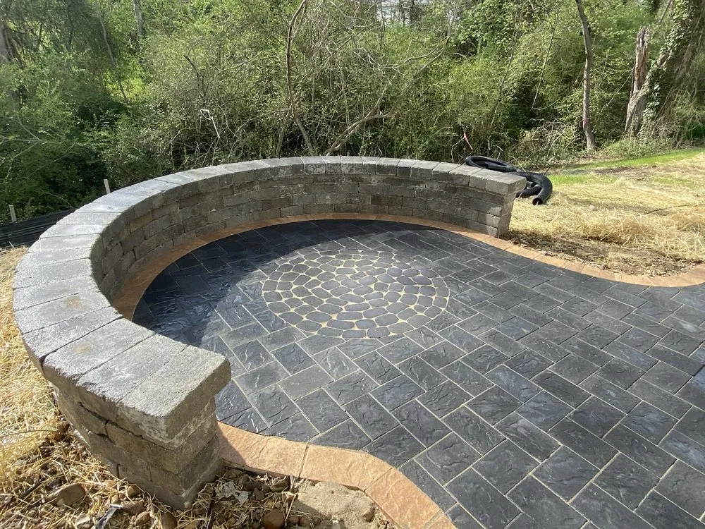 Custom landscape design for homes in Sandston, VA by Wall Stone