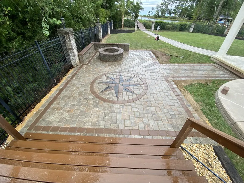 Custom lawn mowing service for residential properties in Sandston, VA by Wall Stone