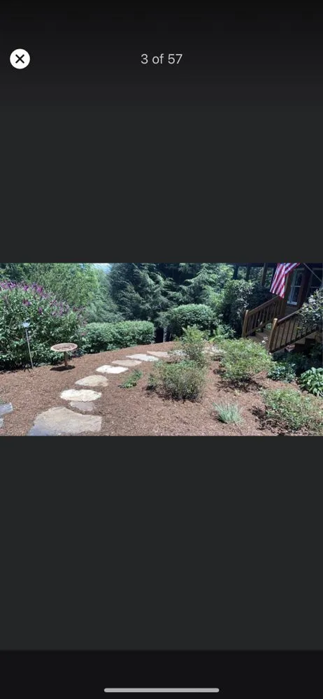 Professional garden landscaping with custom design in East Flat Rock, NC by Walnut Cove