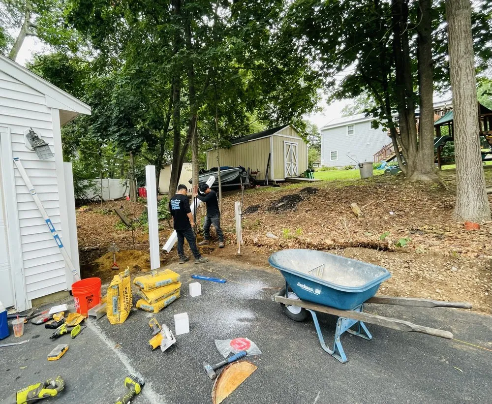 Custom garden landscaping for residential properties in Lynn, MA by Walter's Service & Maintenance Landscaping