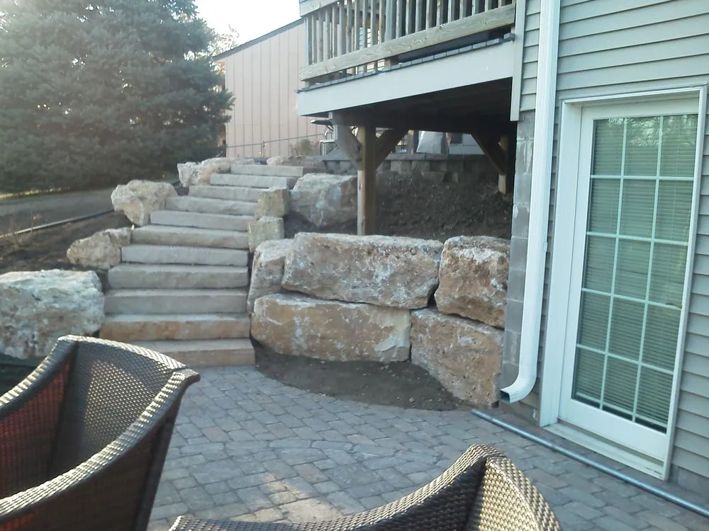 Reliable yard maintenance for beautiful yards in West Lakeland Township, MN by Wanvig landscaping