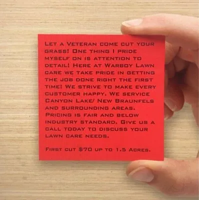 Warboy Lawn Care Logo