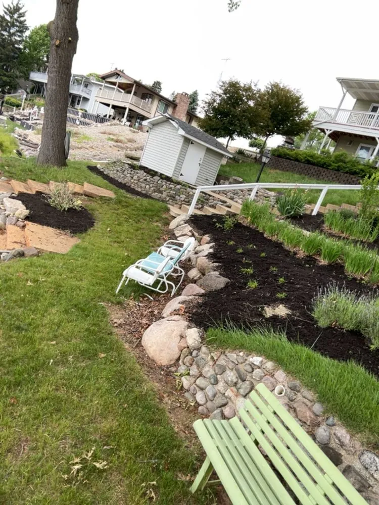 Professional yard cleanup service for residential properties in Jackson, MI by Warner Projects