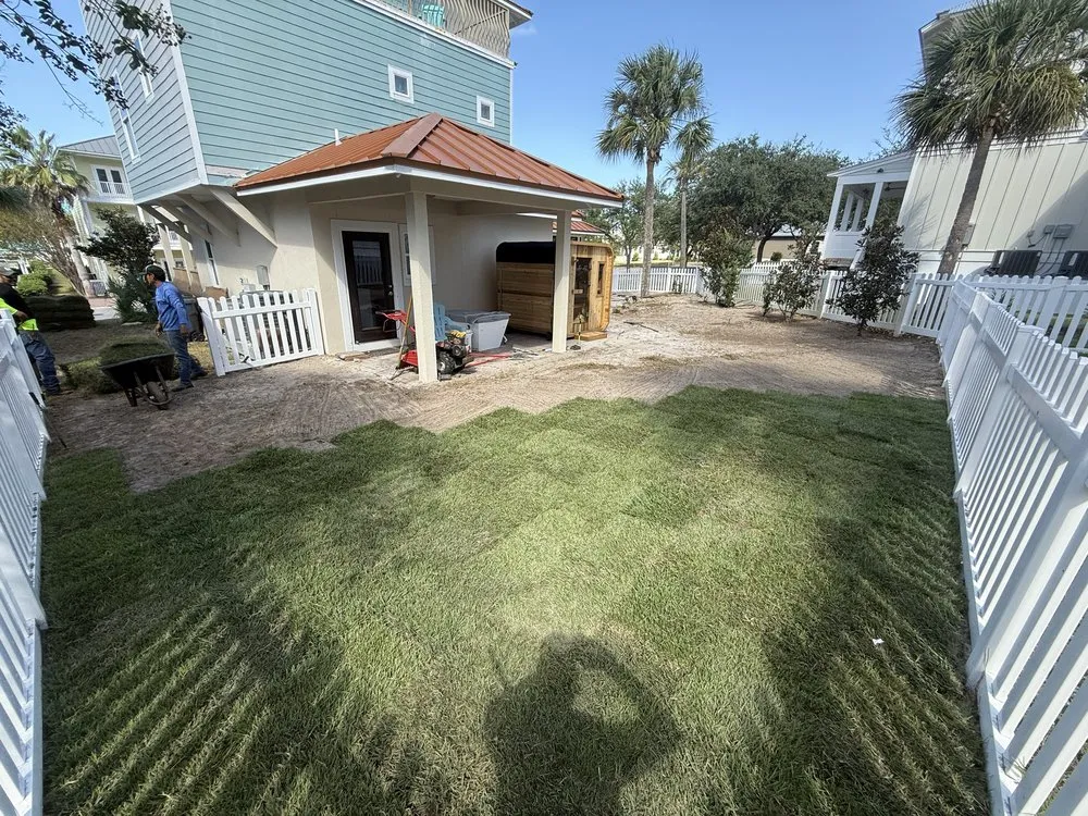 Local landscape installation near you in Freeport, FL by Warrior Outdoor Services
