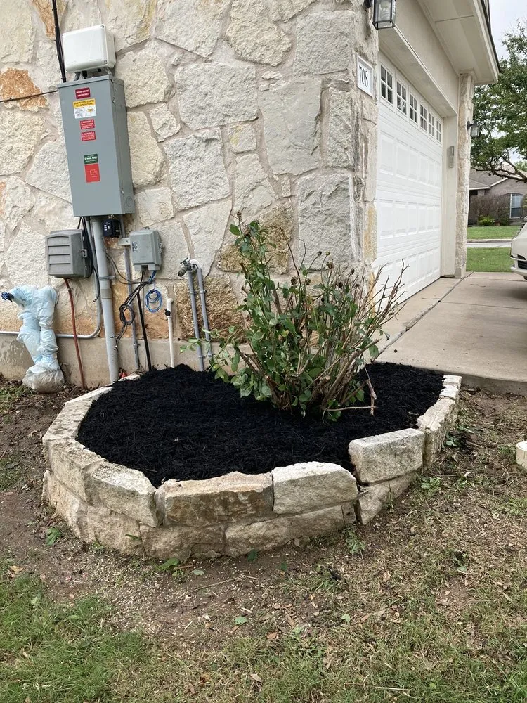 Local garden landscaping in Round Rock, TX by Warriors Tree Service