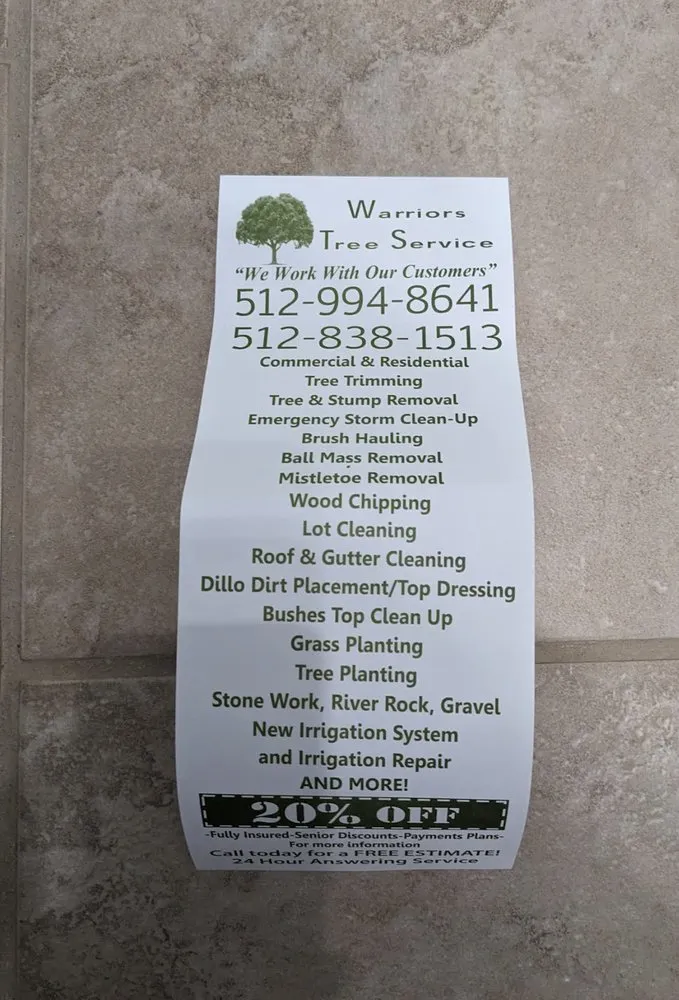 Expert landscape installation in Round Rock, TX - Warriors Tree Service