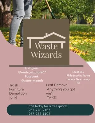 Waste wizards junk removal Logo