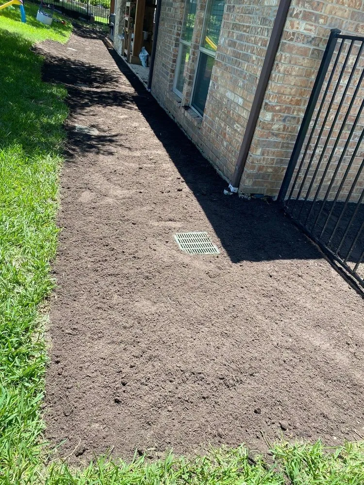 Professional outdoor landscaping for homes in Princeton, TX by Water Sharks