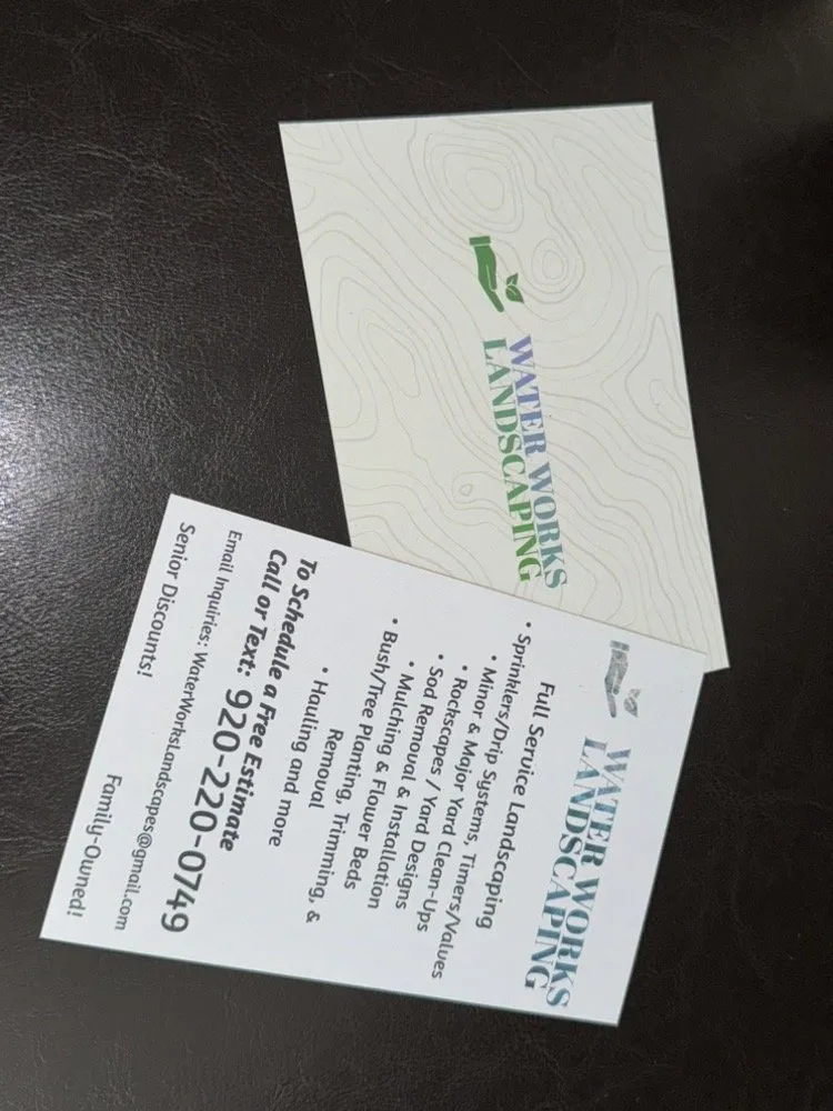 Professional yard cleanup service for residential properties in Manitowoc, WI by Water Works Landscaping