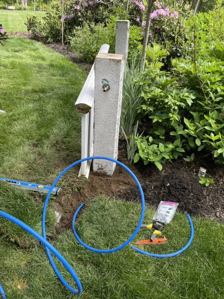 Custom garden landscaping in Kennebunk, ME by Waterboy Irrigation