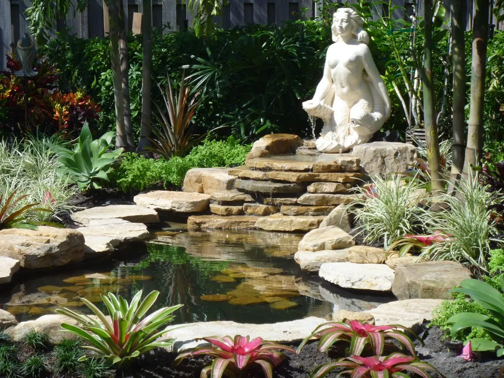 Expert landscaping services with custom design in Fort Lauderdale, FL by Waterfalls Fountains & Gardens