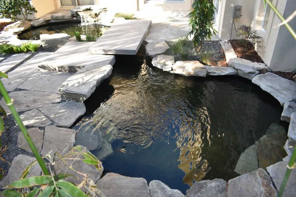 Custom outdoor landscaping in Fort Lauderdale, FL by Waterfalls Fountains & Gardens