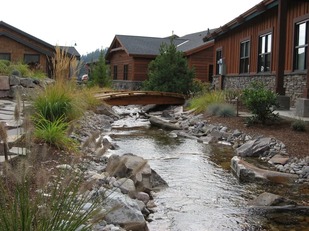 Affordable landscape design in Rathdrum, ID by Waterfalls Northwest