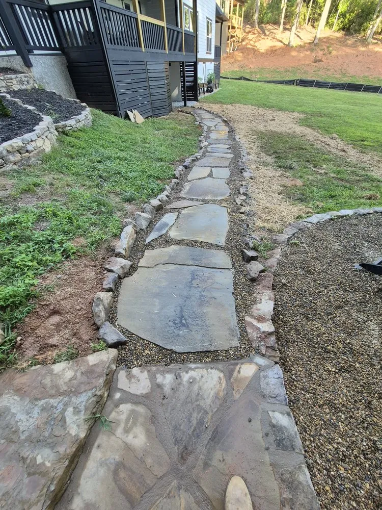 Professional yard cleanup service in Franklin, NC by Waterfalls Painting And Landscaping