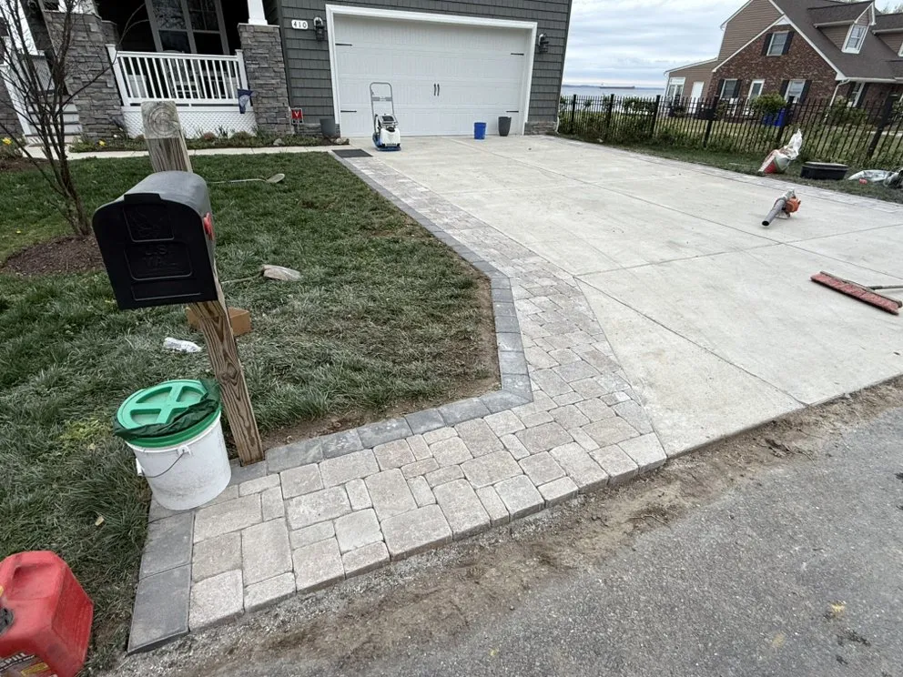 Affordable landscape installation in Chester, MD by Waterfront Lawn & Landscape