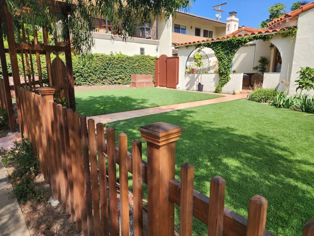 Local landscape installation in Bakersfield, CA by Waterless Turf