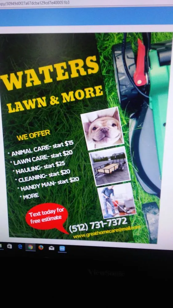 Expert garden landscaping in Round Rock, TX by Waters Lawns & More