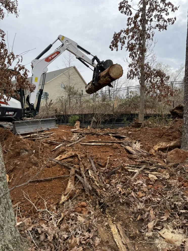 Professional yard cleanup service with custom design in Mooresville, NC by Watson Excavating & Outdoor Services