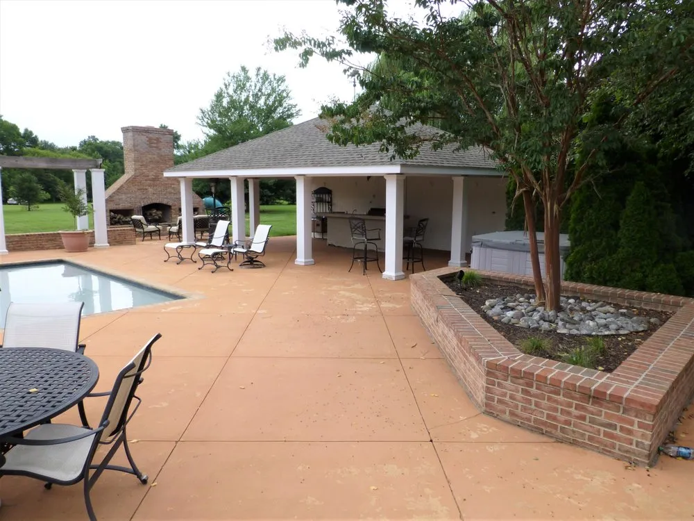 Custom landscape installation in Oxford, MD by Watterscape Designs
