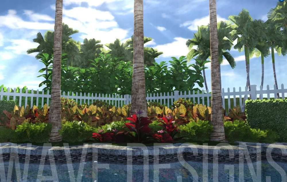 Custom lawn care service for beautiful yards in Palm Beach County, FL by Wave Landscaping & Design