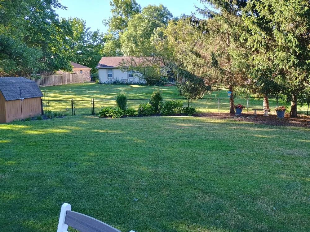 Custom garden landscaping in Noblesville, IN by Wayne's Lawn Care
