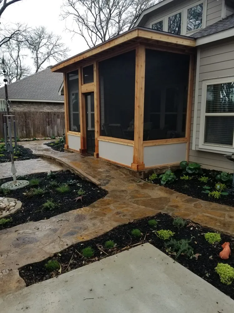 Affordable landscape installation for beautiful yards in San Antonio, TX by We Can Rock It