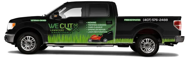 We Cut Lawncare and Maintenance Logo