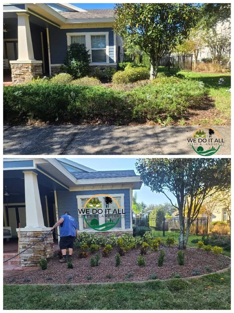 Reliable landscape installation for homes in Lakeland, FL by We Do It All Trees & Landscape