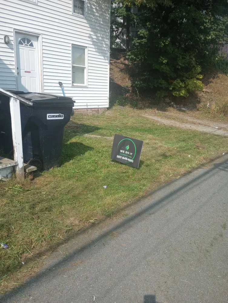 Professional yard maintenance with custom design in Hudson, ME by We Do It Property Care