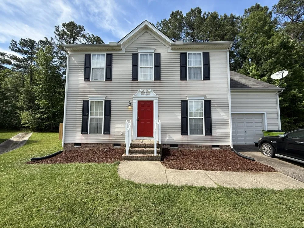 Professional outdoor landscaping with custom design in Chesterfield, VA by We Love Our Lawn Service