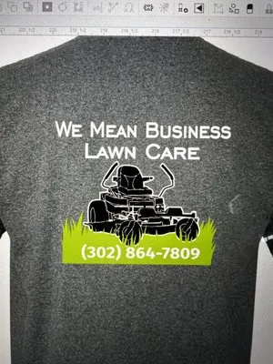 We Mean Buisness Lawn Care Logo
