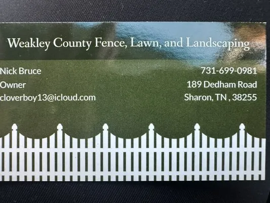 Weakley County Fence