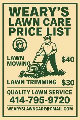Weary’s Lawn Care Logo