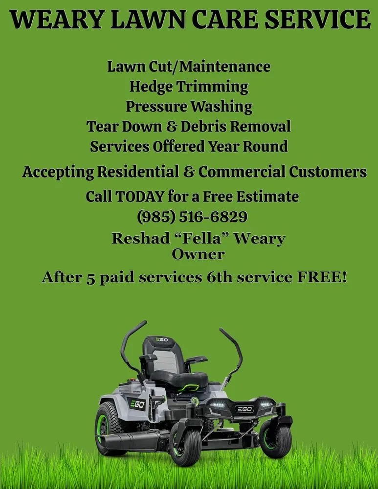 Expert residential landscaping for outdoor upgrades in Bogalusa, LA by Weary’s Lawn Care Service
