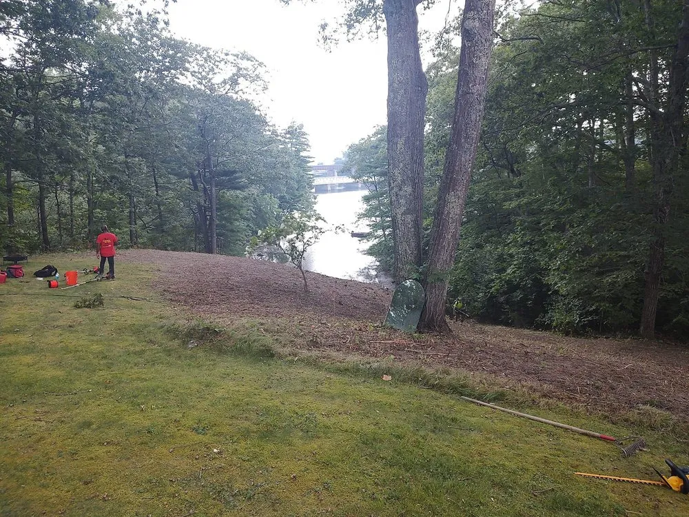 Trusted yard cleanup service with custom design in South Portland, ME by Weavs Landscaping