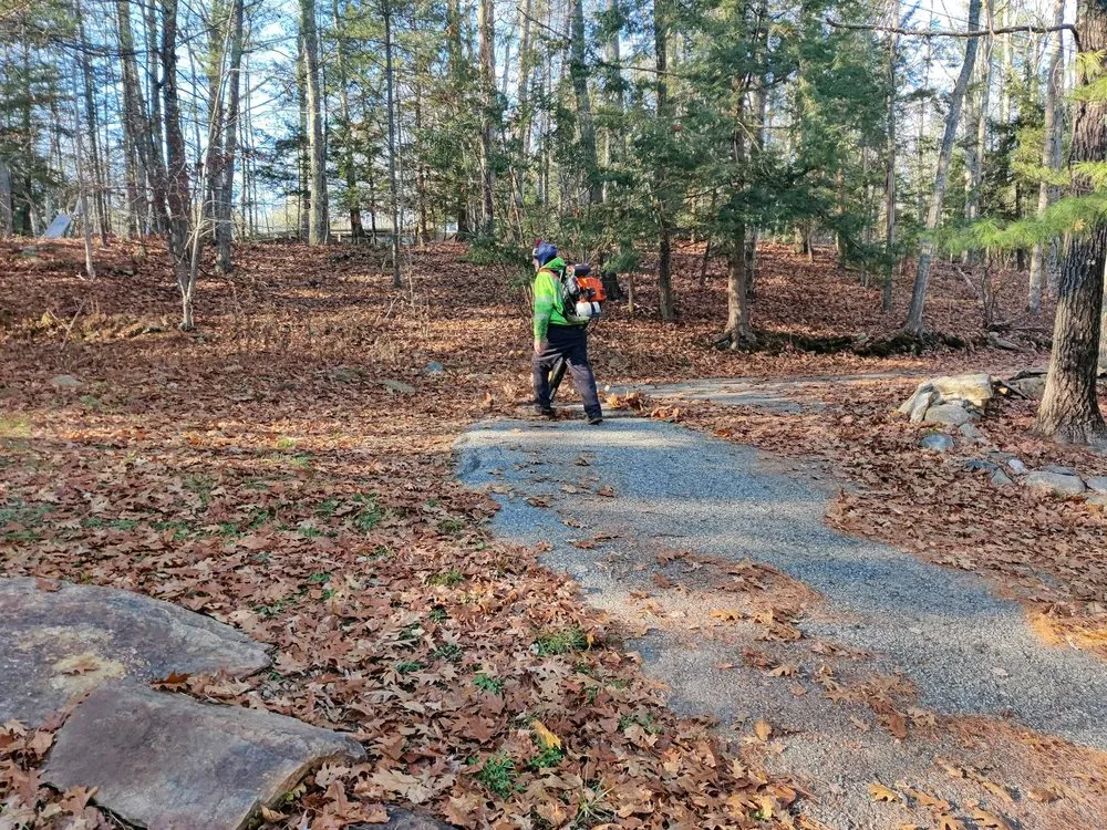 Custom yard cleanup service in South Portland, ME by Weavs Landscaping