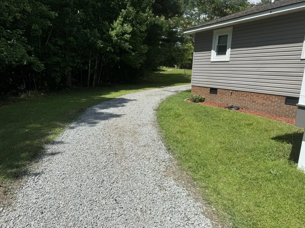 Expert landscaping services for residential properties in Rockingham, NC by Webbs Groundwork’s